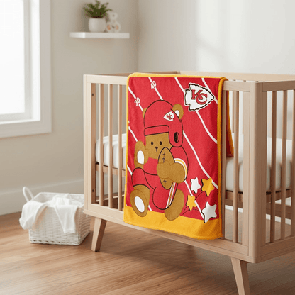 NFL Kansas City Chiefs Baby Size Plush Blanket - Officially Licensed My Store Fan Gear - Apparel category - Fan Trendz