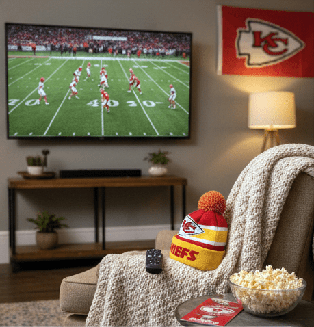 NFL Kansas City Chiefs, Ball Ornament with Beanie Inside - Officially Licensed My Store Fan Gear - Apparel category - Fan Trendz
