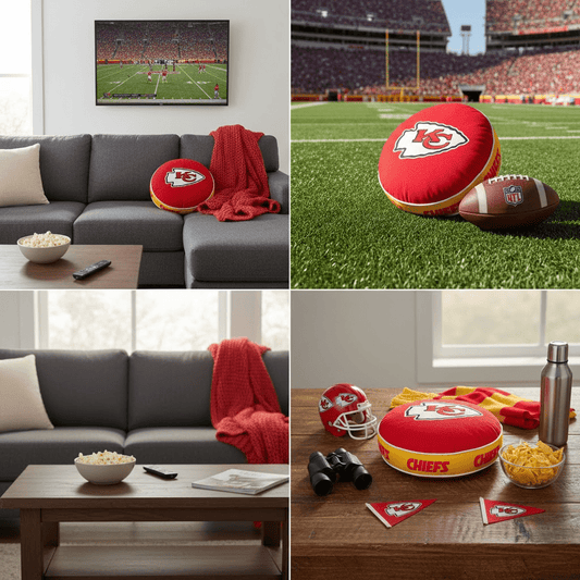 NFL Kansas City Chiefs - Cloud Soft "Puff" Pillow - Officially Licensed My Store Fan Gear - Apparel category - Fan Trendz