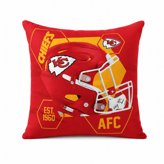 NFL Kansas City Chiefs Velvet Plush CUSHION - Officially Licensed My Store Fan Gear - Apparel category - Fan Trendz