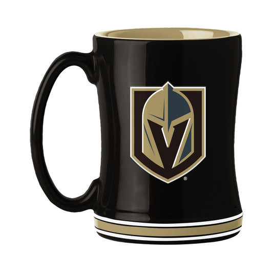 NFL Las Vegas Golden Knights Team Color 14oz Embossed Ceramic Relief Mug - Officially Licensed My Store Fan Gear - Apparel category - Fan Trendz