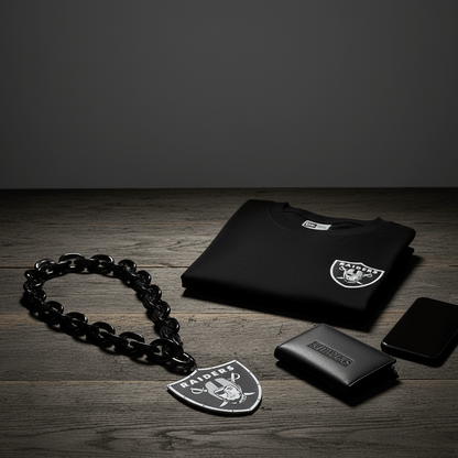 NFL Las Vegas Raiders, Licensed Foam Chain (Import) - Officially Licensed My Store Fan Gear - Apparel category - Fan Trendz