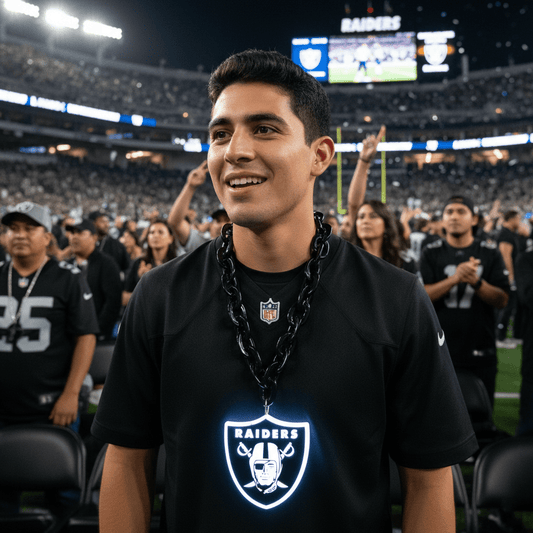 NFL Las Vegas Raiders, Light up Big Logo Fan Chain - Fan Trendz