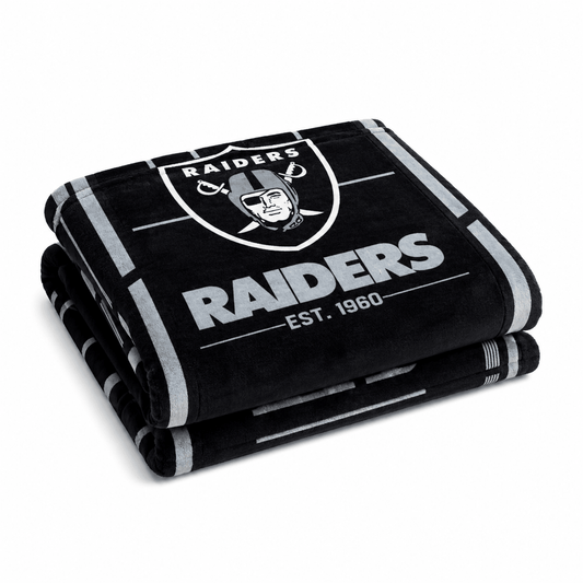 NFL Las Vegas Raiders Queen Size Cloud Comforter 3 pc set - Officially Licensed My Store Fan Gear - Apparel category - Fan Trendz