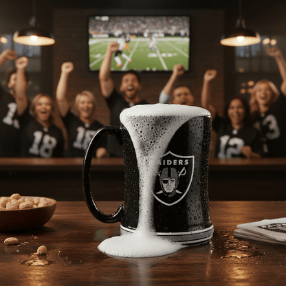 NFL Las Vegas Raiders Team Color 14oz Embossed Ceramic Relief Mug - Officially Licensed My Store Fan Gear - Apparel category - Fan Trendz