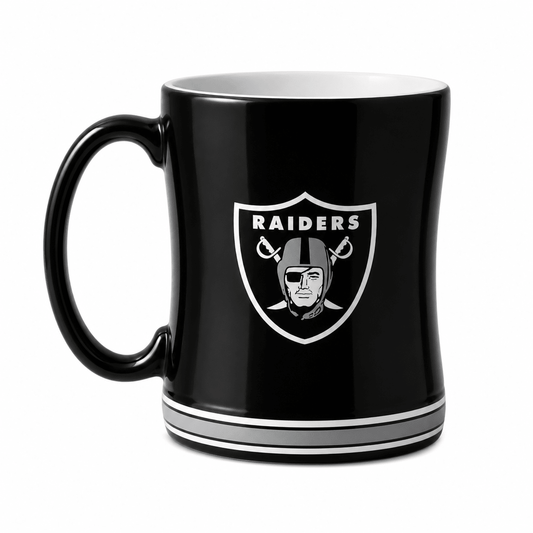 NFL Las Vegas Raiders Team Color 14oz Embossed Ceramic Relief Mug - Officially Licensed My Store Fan Gear - Apparel category - Fan Trendz