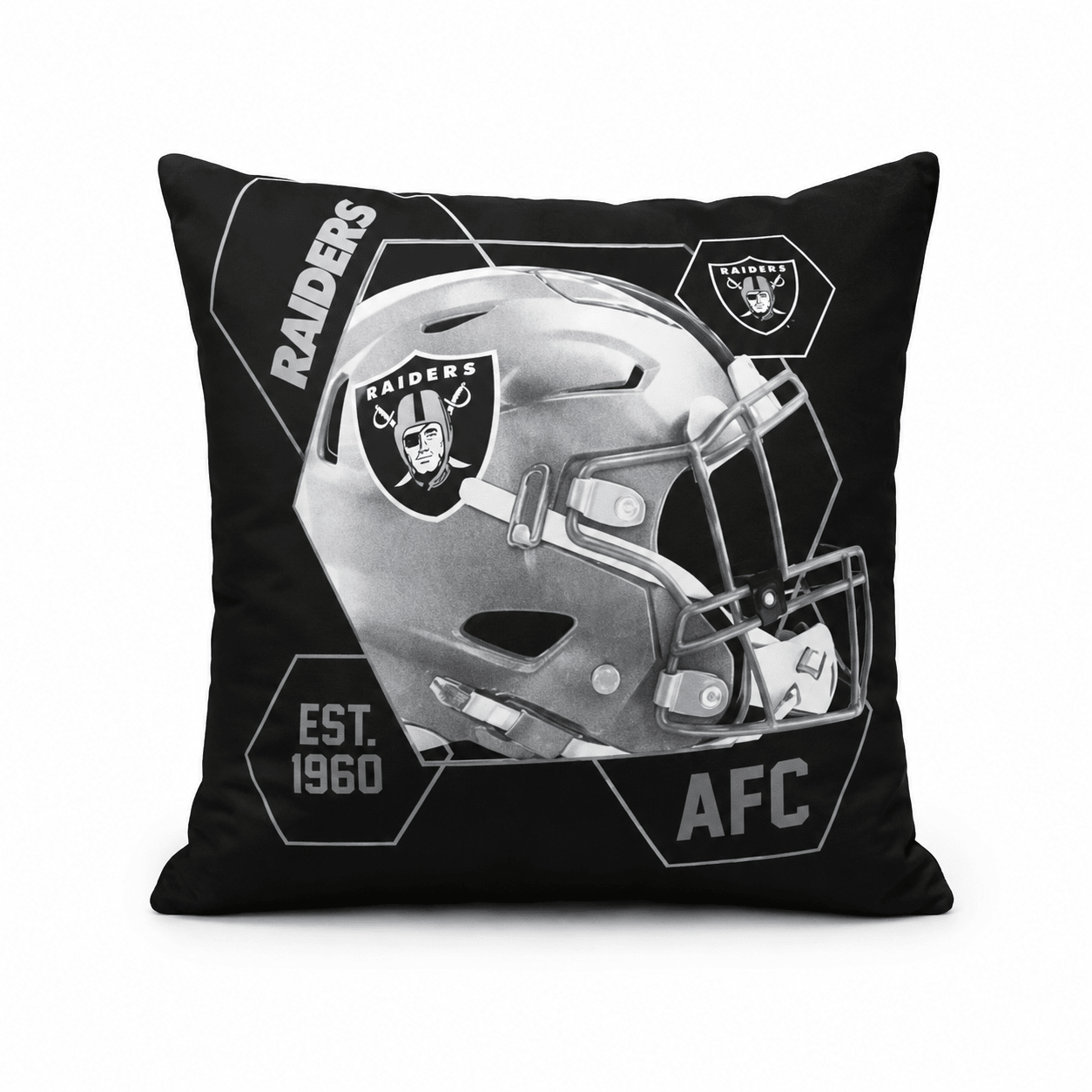 NFL Las Vegas Raiders Velvet Plush 18x18" CUSHION - Officially Licensed My Store Fan Gear - Apparel category - Fan Trendz