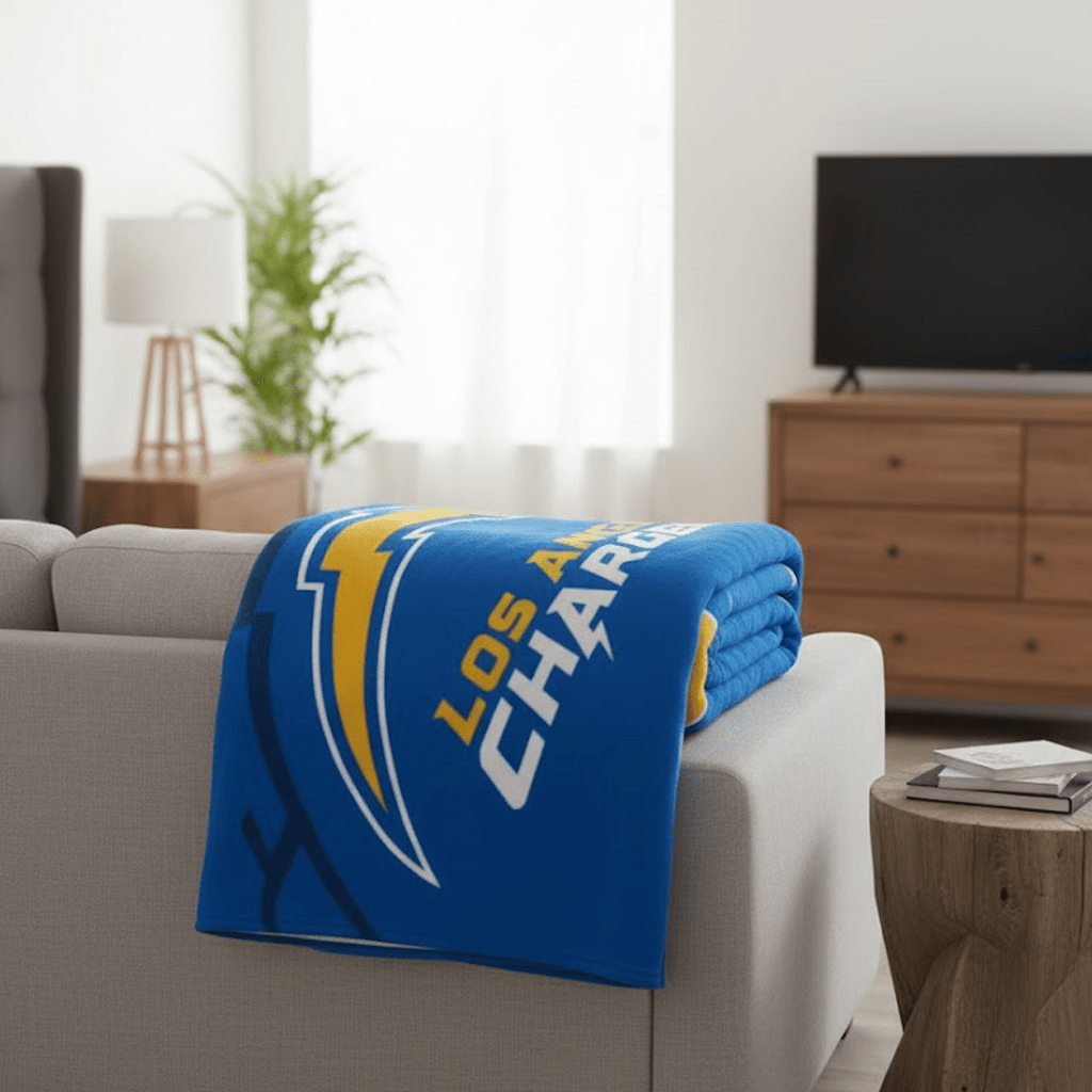 NFL Los Angeles Chargers 60 x 80" Plush Blanket - Officially Licensed My Store Fan Gear - Apparel category - Fan Trendz