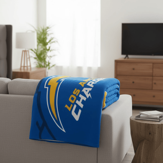 NFL Los Angeles Chargers 60 x 80" Plush Blanket - Officially Licensed My Store Fan Gear - Apparel category - Fan Trendz
