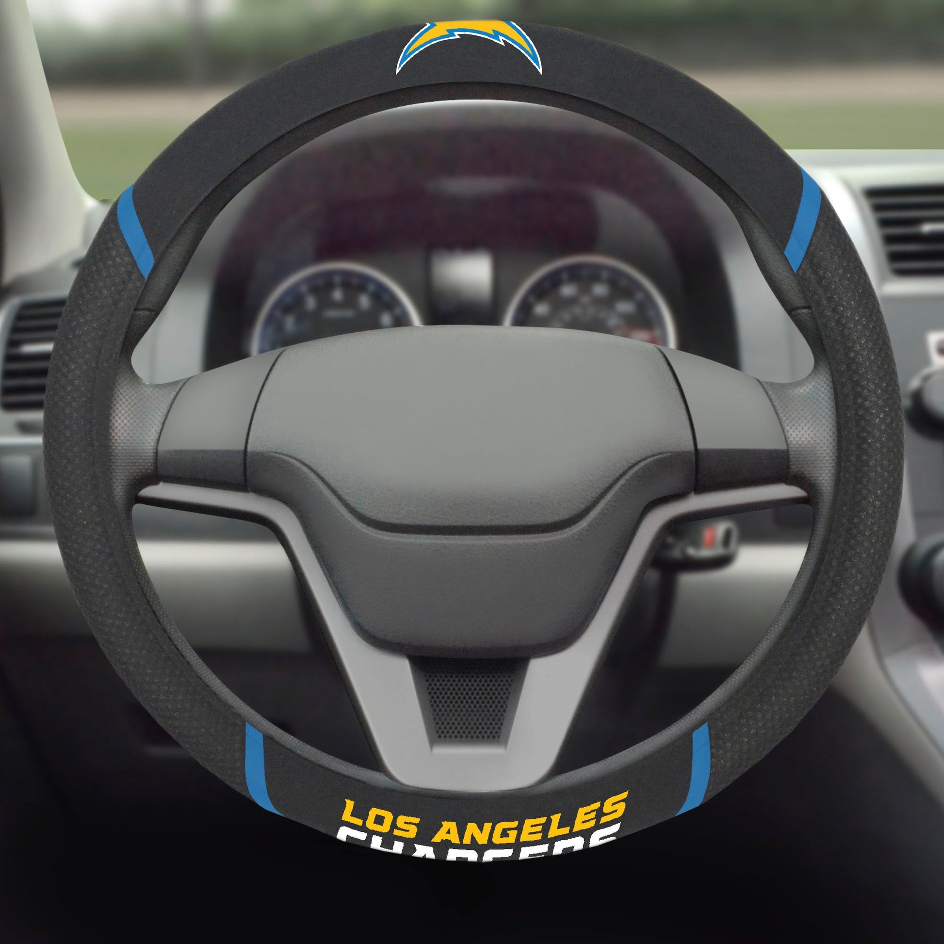 NFL Los Angeles Chargers, Embroidered Steering Wheel Cover - Officially Licensed My Store Fan Gear - Apparel category - Fan Trendz