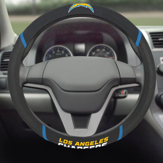 NFL Los Angeles Chargers, Embroidered Steering Wheel Cover - Officially Licensed My Store Fan Gear - Apparel category - Fan Trendz