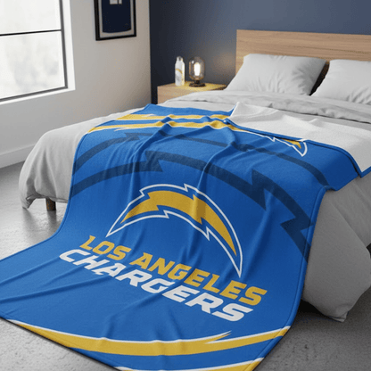 NFL Los Angeles Chargers King Size Plush Blanket - Officially Licensed My Store Fan Gear - Apparel category - Fan Trendz