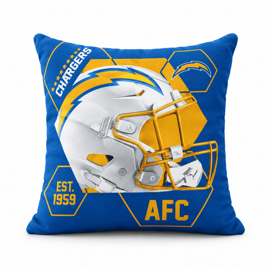 NFL Los Angeles Chargers Velvet Plush CUSHION - Officially Licensed My Store Fan Gear - Apparel category - Fan Trendz