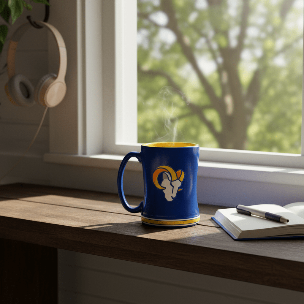 NFL Los Angeles Rams 14oz Embossed Ceramic Relief Mug - Fan Trendz