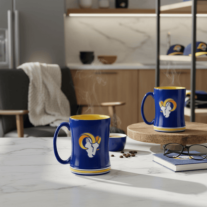 NFL Los Angeles Rams 14oz Embossed Ceramic Relief Mug - Fan Trendz