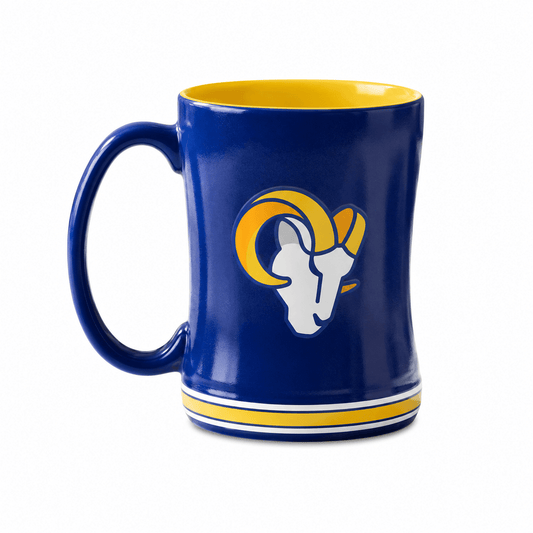 NFL Los Angeles Rams 14oz Embossed Ceramic Relief Mug - Officially Licensed My Store Fan Gear - Apparel category - Fan Trendz