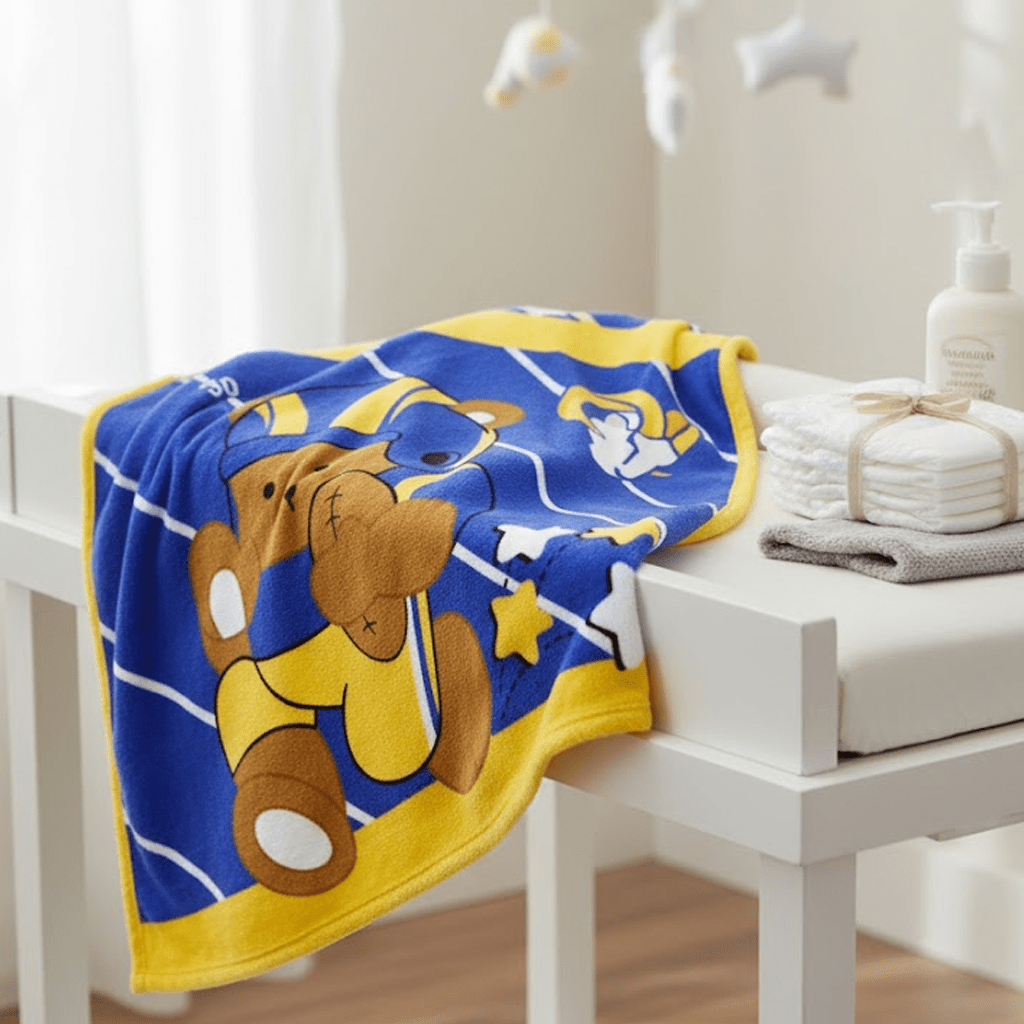 NFL Los Angeles Rams Baby Size Plush Blanket - Officially Licensed My Store Fan Gear - Apparel category - Fan Trendz