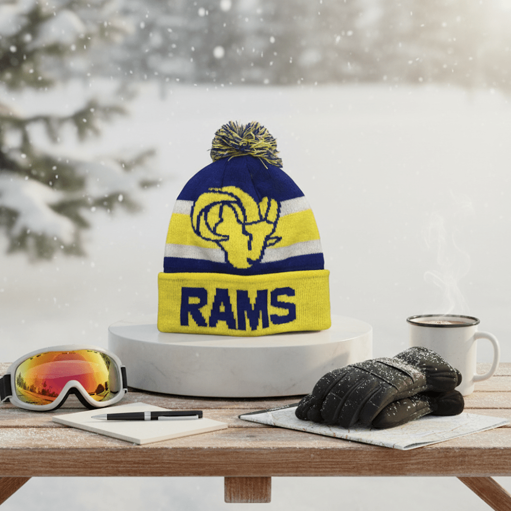 NFL Los Angeles Rams, Ball Ornament with Beanie Inside - Officially Licensed My Store Fan Gear - Apparel category - Fan Trendz