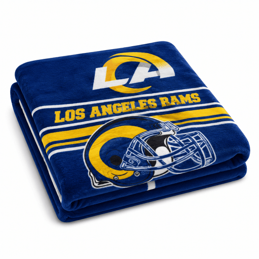 NFL Los Angeles Rams Plush Blanket - Officially Licensed My Store Fan Gear - Apparel category - Fan Trendz