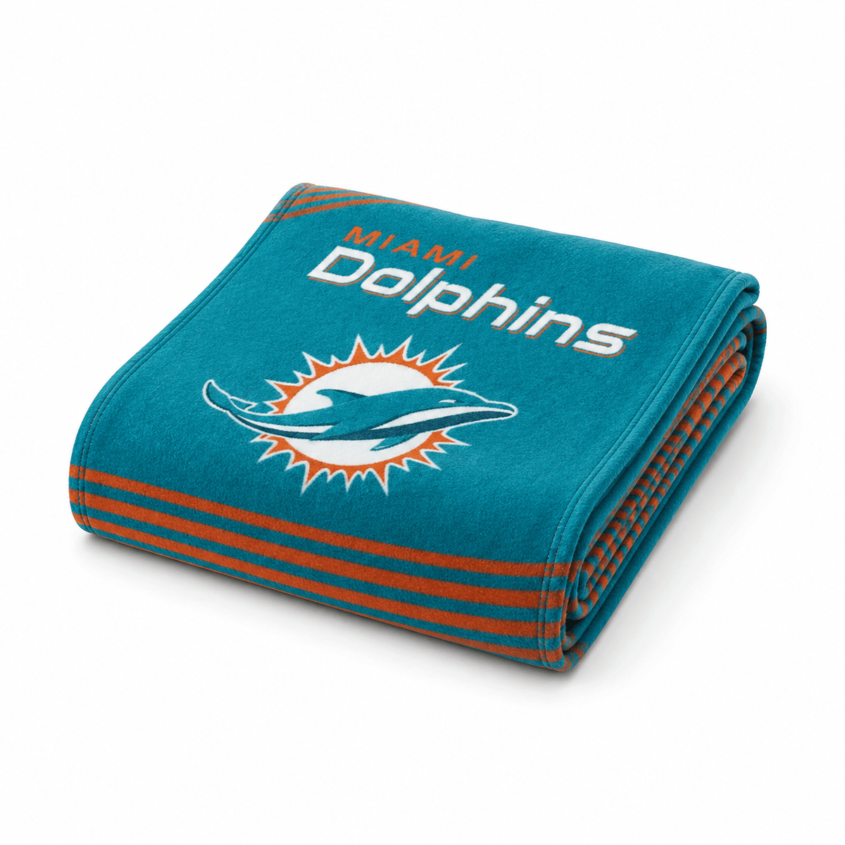 NFL Miami Dolphins Plush Blanket - Officially Licensed My Store Fan Gear - Apparel category - Fan Trendz