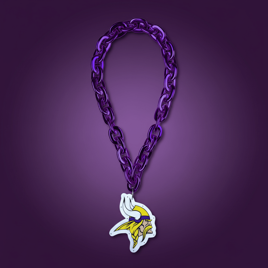 NFL Minnesota Vikings, Light up Big Logo Fan Chain - Officially Licensed My Store Fan Gear - Apparel category - Fan Trendz