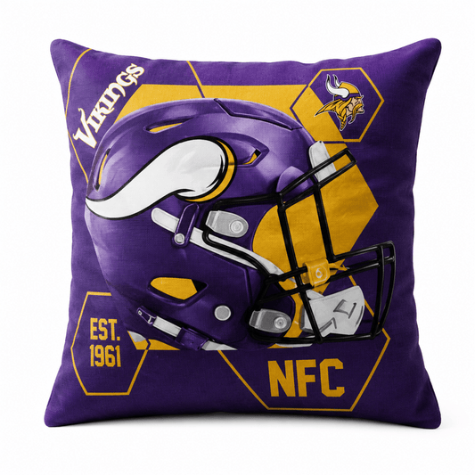 NFL Minnesota Vikings Velvet Plush CUSHION - Officially Licensed My Store Fan Gear - Apparel category - Fan Trendz