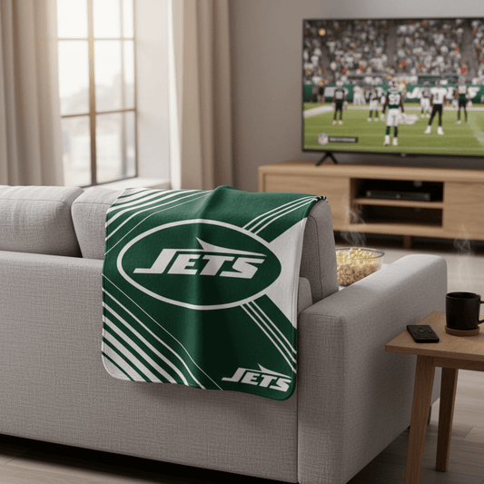 NFL New York Jets 60 x 80" Plush Blanket - Officially Licensed My Store Fan Gear - Apparel category - Fan Trendz