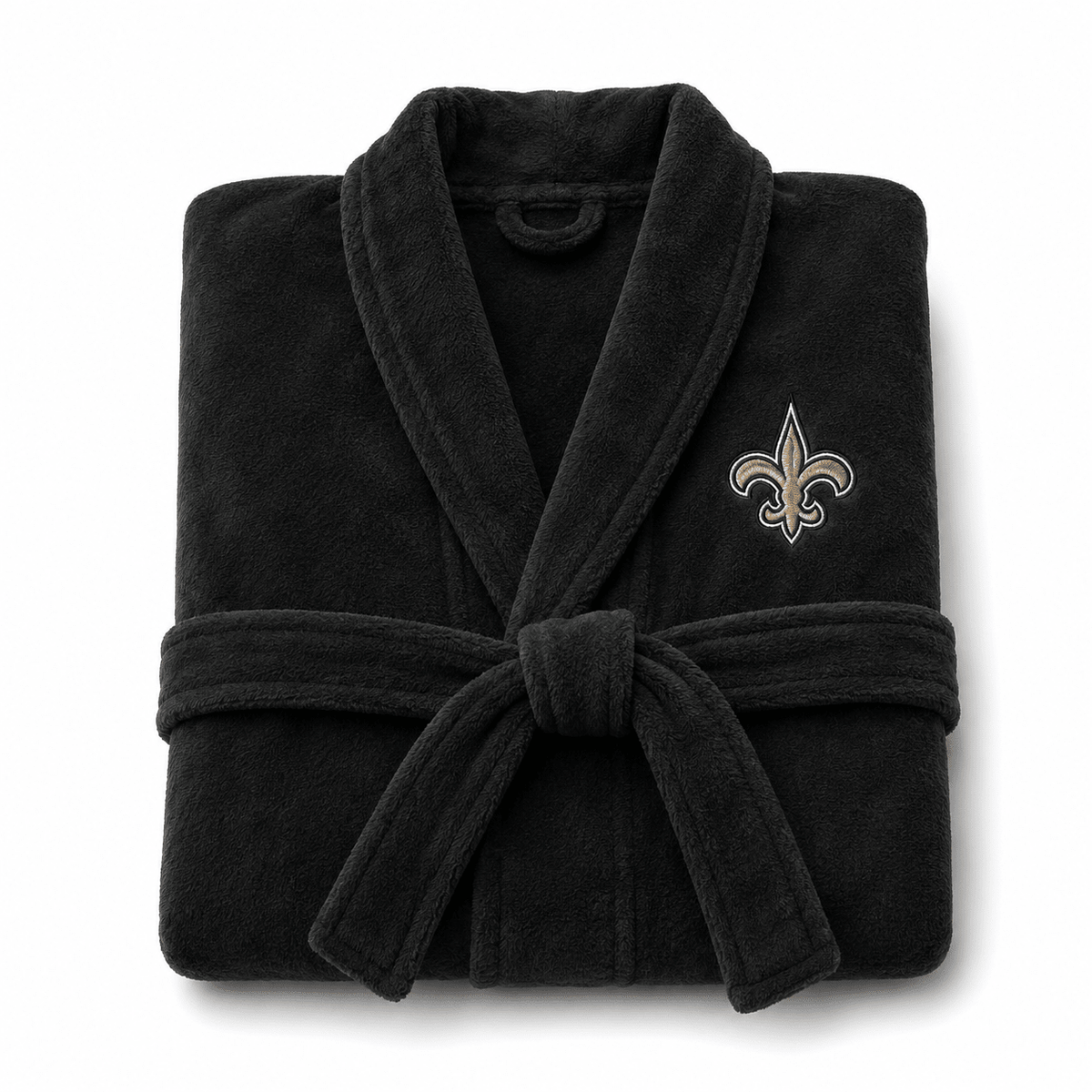 NFL Orleans Saints Plush ROBE, Team Logo Embroidered. - Officially Licensed My Store Fan Gear - Apparel category - Fan Trendz
