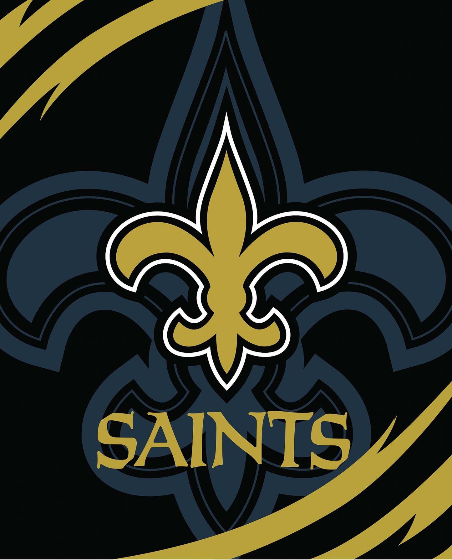 NFL Orleans Saints Queen Size Blanket - Officially Licensed My Store Fan Gear - Apparel category - Fan Trendz