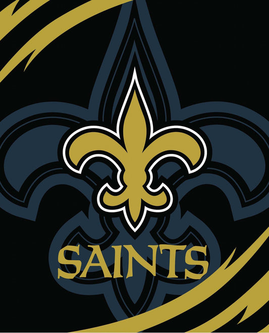 NFL Orleans Saints Queen Size Blanket - Officially Licensed My Store Fan Gear - Apparel category - Fan Trendz