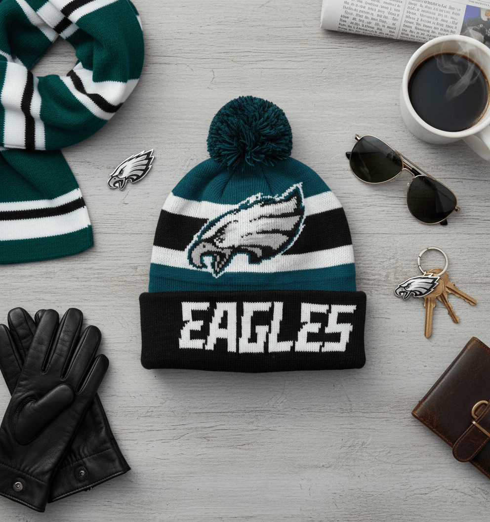 NFL Philadelphia Eagles , Ball Ornament with Beanie Inside - Officially Licensed My Store Fan Gear - Apparel category - Fan Trendz