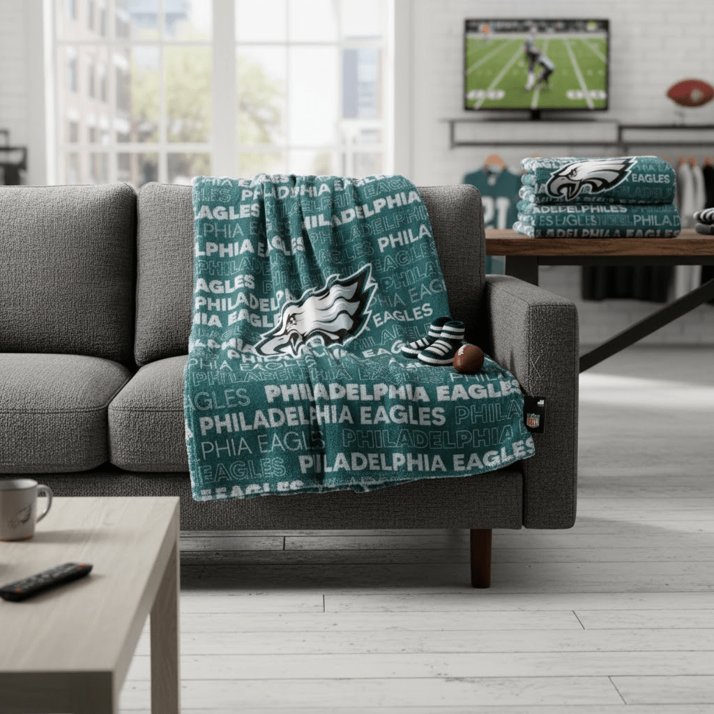 NFL Philadelphia Eagles Micro Plush Blanket - Officially Licensed My Store Fan Gear - Apparel category - Fan Trendz