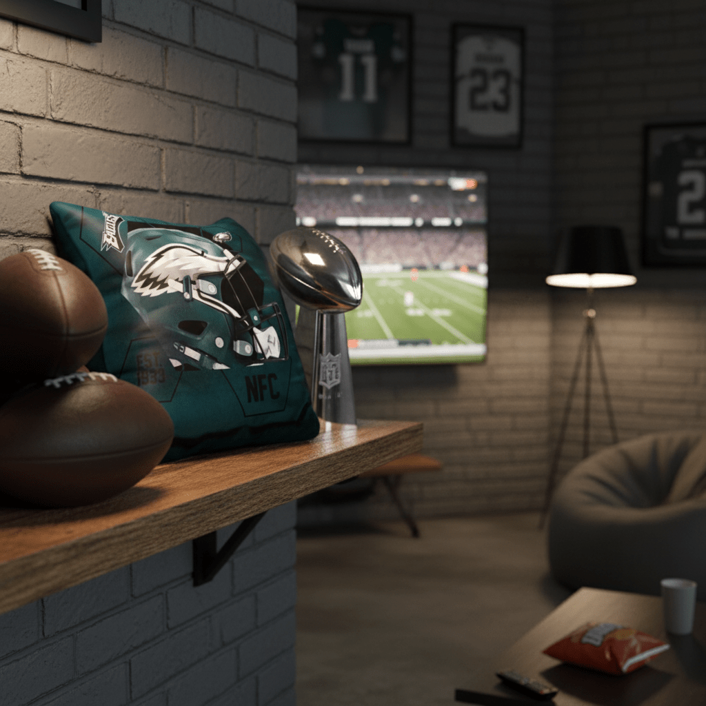 NFL Philadelphia Eagles Velvet Plush 18x18" CUSHION - Officially Licensed My Store Fan Gear - Apparel category - Fan Trendz
