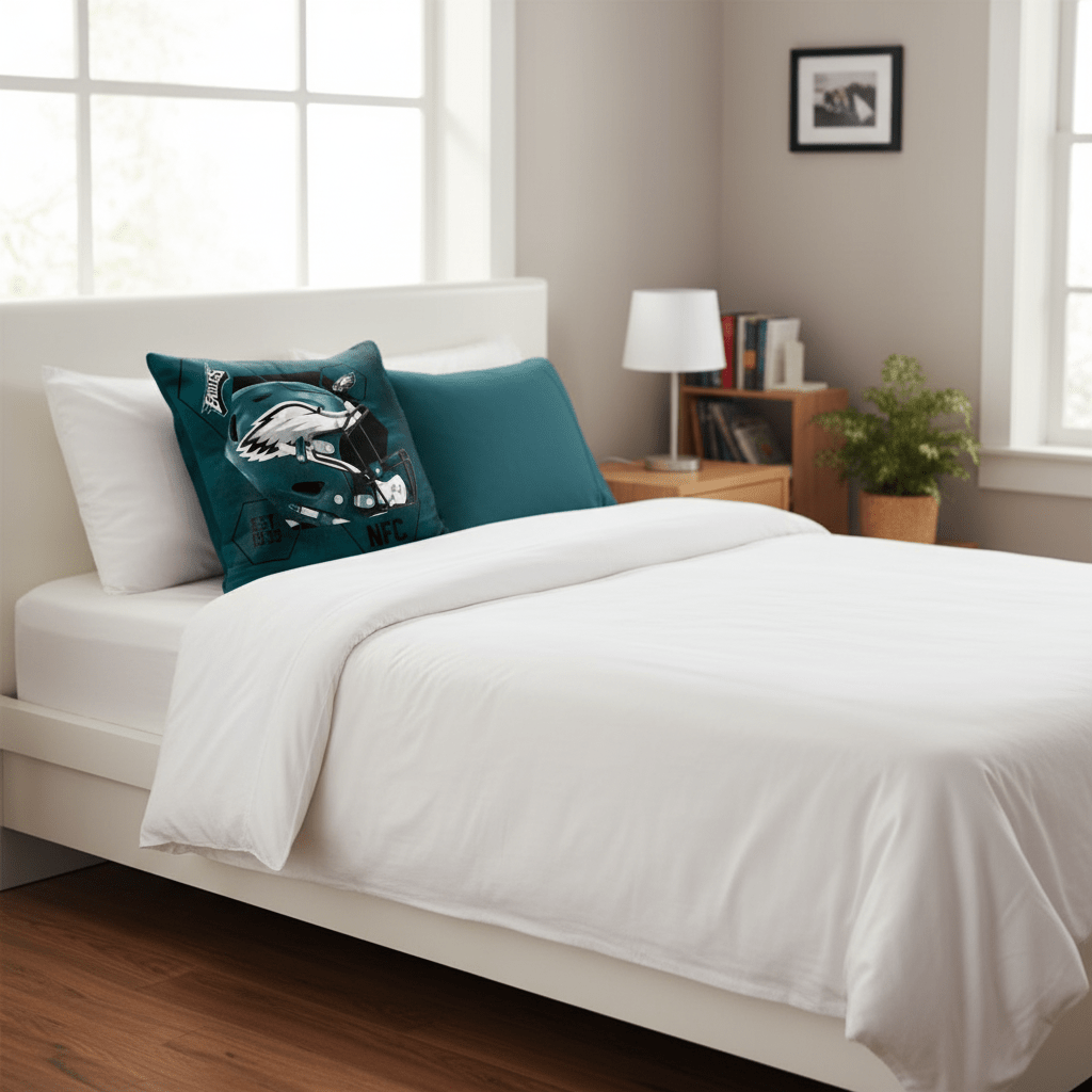 NFL Philadelphia Eagles Velvet Plush 18x18" CUSHION - Officially Licensed My Store Fan Gear - Apparel category - Fan Trendz