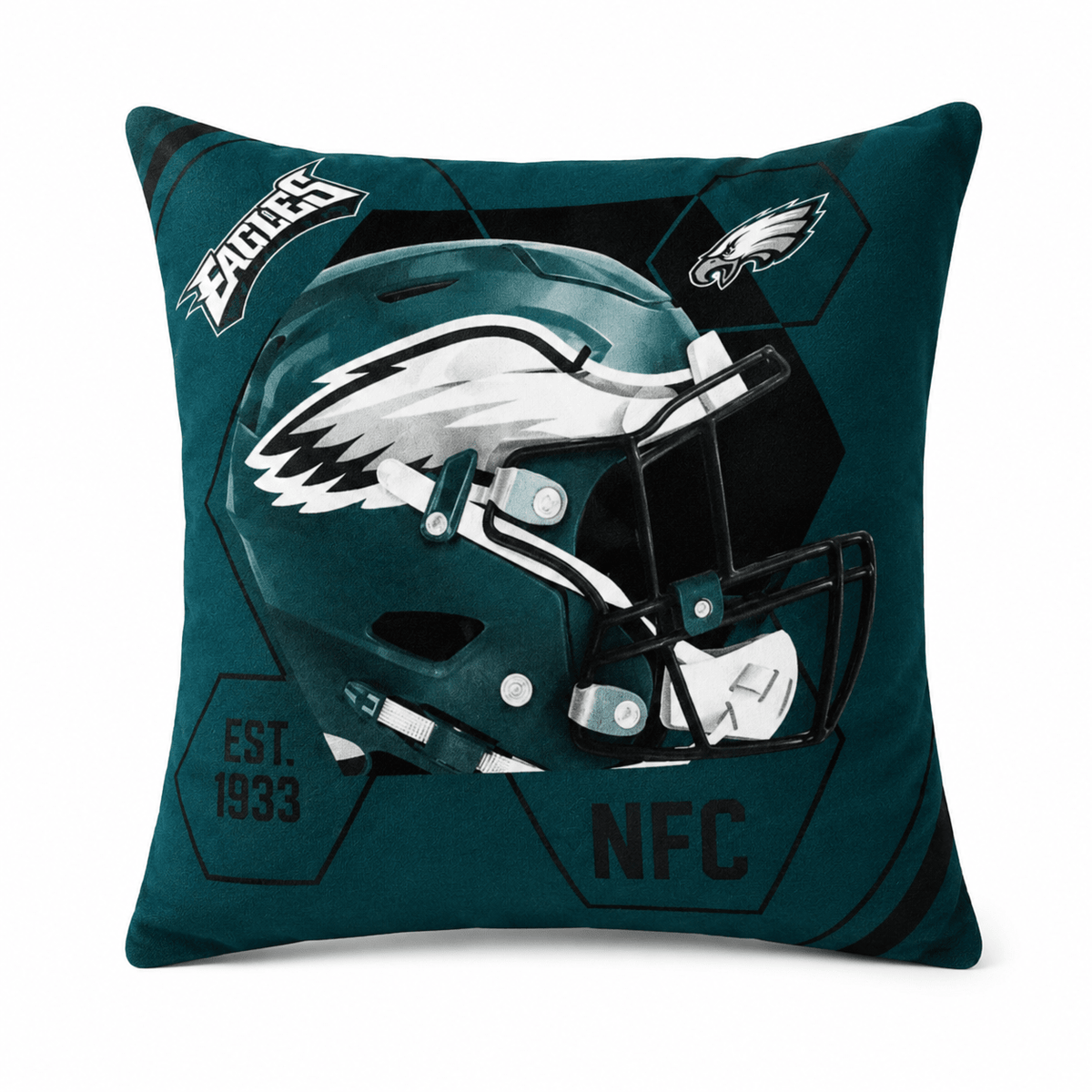 NFL Philadelphia Eagles Velvet Plush CUSHION - Officially Licensed My Store Fan Gear - Apparel category - Fan Trendz