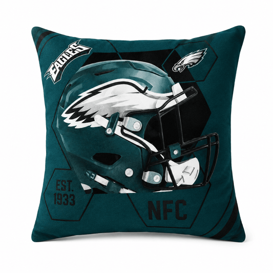 NFL Philadelphia Eagles Velvet Plush CUSHION - Officially Licensed My Store Fan Gear - Apparel category - Fan Trendz