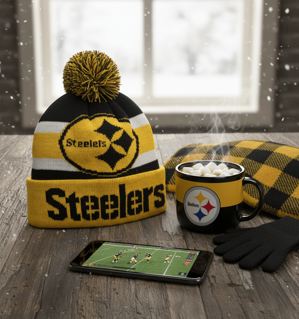 NFL Pittsburgh Steelers, Ball Ornament with Beanie Inside - Officially Licensed My Store Fan Gear - Apparel category - Fan Trendz