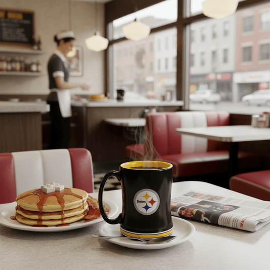 NFL Pittsburgh Steelers Team Color 14oz Embossed Ceramic Relief Mug - Fan Trendz