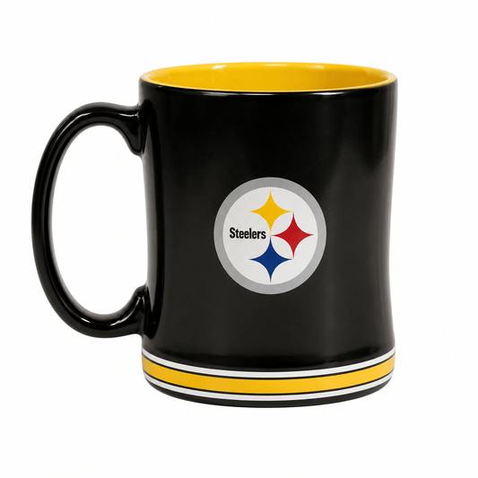 NFL Pittsburgh Steelers Team Color 14oz Embossed Ceramic Relief Mug - Officially Licensed My Store Fan Gear - Apparel category - Fan Trendz