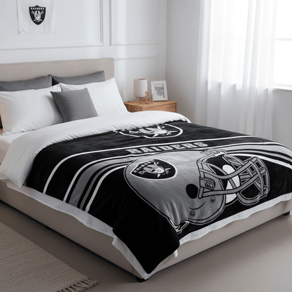 NFL Raiders 60x80 Plush Blanket - Officially Licensed My Store Fan Gear - Apparel category - Fan Trendz