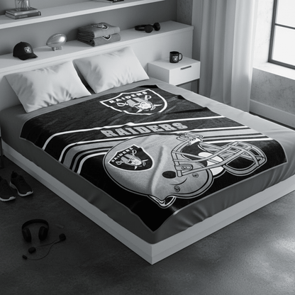 NFL Raiders 60x80" Plush Blanket - Fan Trendz
