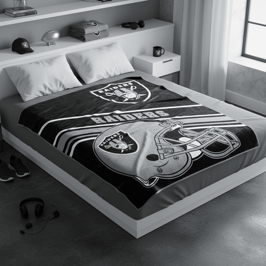 NFL Raiders 60x80" Plush Blanket - Fan Trendz