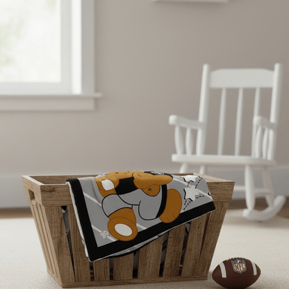 NFL Raiders Plush Blanket Baby Size - Fan Trendz