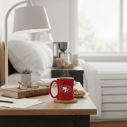 NFL San Francisco 49ers 15oz 'Stripe' Ceramic Mug - Officially Licensed My Store Fan Gear - Apparel category - Fan Trendz