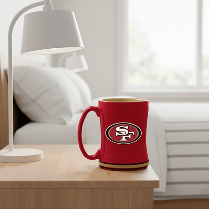 NFL San Francisco 49ers 15oz 'Stripe' Ceramic Mug - Officially Licensed My Store Fan Gear - Apparel category - Fan Trendz