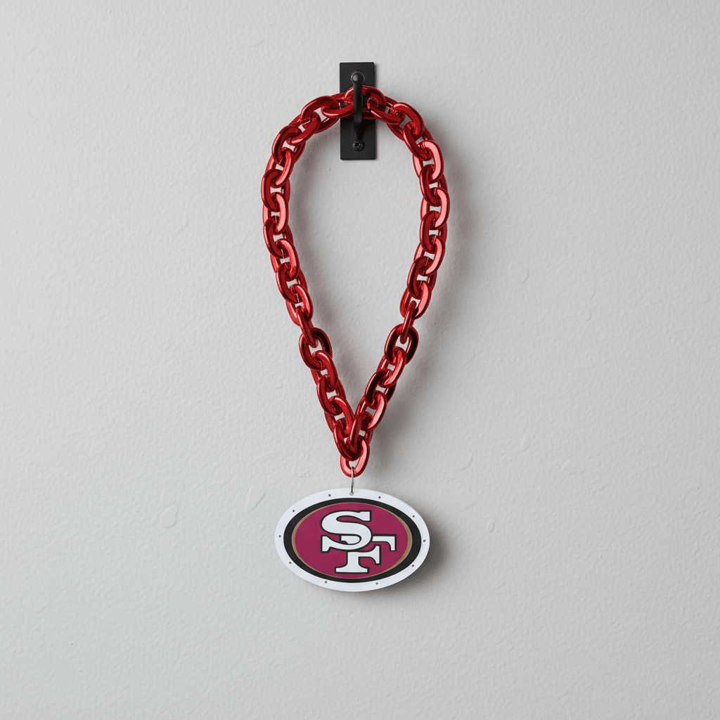 NFL San Francisco 49ers, Light up Big Logo Fan Chain - Officially Licensed My Store Fan Gear - Apparel category - Fan Trendz