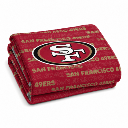 NFL San Francisco 49ers Micro Plush Blanket - Officially Licensed My Store Fan Gear - Apparel category - Fan Trendz