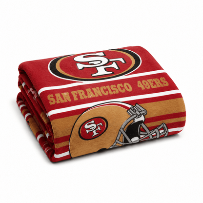 NFL San Francisco 49ers Plush Blanket - Officially Licensed My Store Fan Gear - Apparel category - Fan Trendz