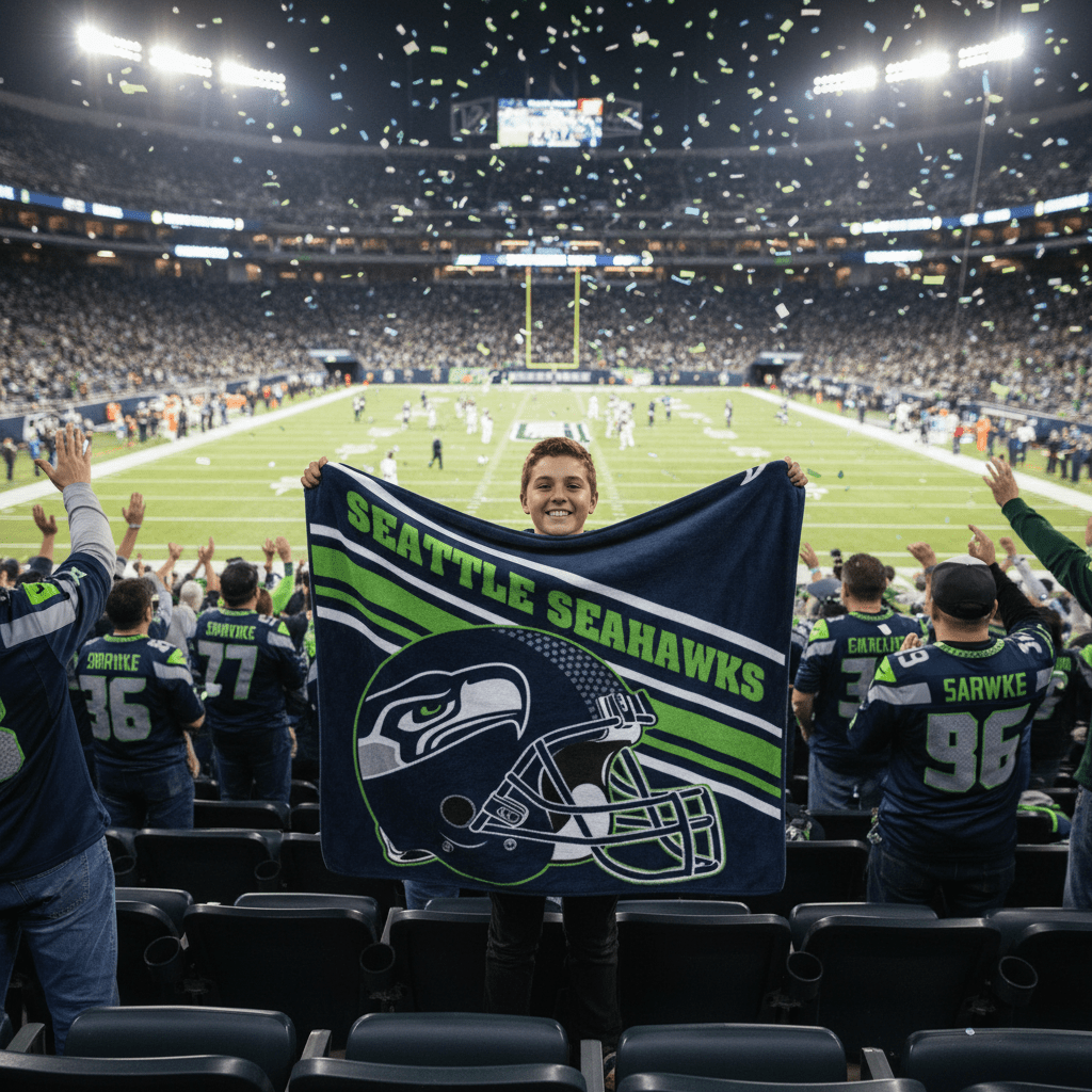 NFL Seattle Seahawks 60 x 80" Plush Blanket - Fan Trendz