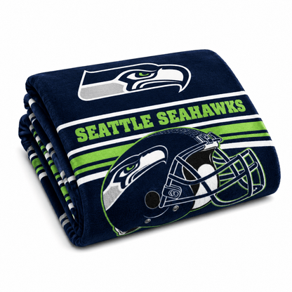 NFL Seattle Seahawks Plush Blankets - Officially Licensed My Store Fan Gear - Apparel category - Fan Trendz